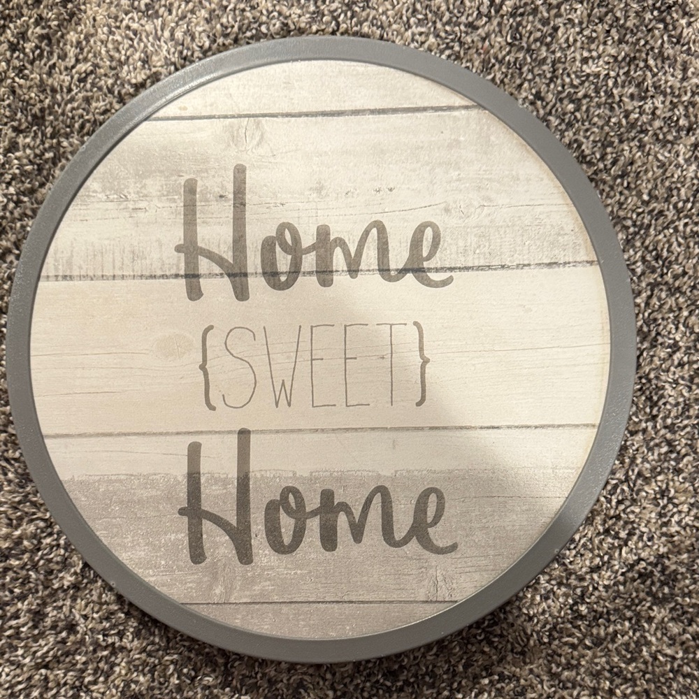 Home Sweet Home Round lazy Susan